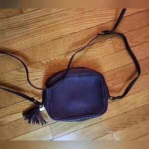 GiGi New York Madison Dark Burgundy Crossbody Bag